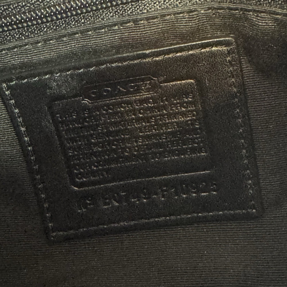 Y2K Coach Soho Signature C Buckle Canvas Leather Shoulder Bag F10925 Black - Picture 14 of 15
